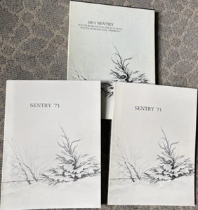 1971 Sentry South Burlington, Vermont Yearbook 2 Volume Box Set - Picture 1 of 16