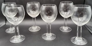 6 copas de vino tinto de columna moderna de vástago grueso de 6 7/8" - Imagen 1 de 4
