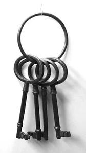 Decrotave Metal Keys on Ring 6.5 Inch - Picture 1 of 4