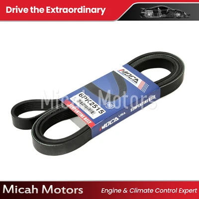 Serpentine Belt fit Chevrolet Dodge Ford Plymouth  Volkswagen 6PK2515 - Изображение 1 из 4