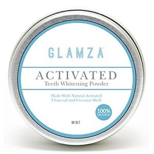 Glamza Natural Organic Activated Charcoal Tooth Teeth Whitening Powder Paste Big