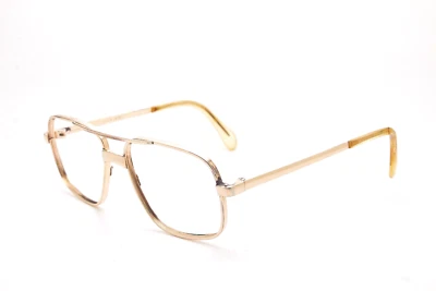 20 世纪 70 年代复古镀金眼镜 DESIL Premier G 14K-GF 金色框架飞行员 — 第 1/4 张图片
