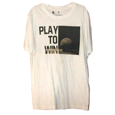 XERSION Boys FASHION WHITE M 10-12 PLAY WIN tee shirt top PRO CLEANED POP STAINS - Image 1 of 3
