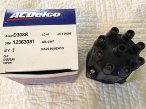 AC Delco # D308R Distributor Cap( For many 1955-1974 GM  vehicles with V-8 ) - Picture 1 of 3