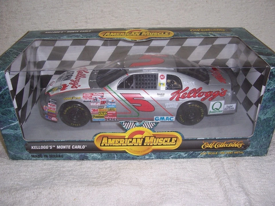 1/18 #5 TERRY LABONTE 1996 KELLOGG'S MONTE CARLO NASCAR ERTL DIECAST CAR-MIB - Image 1 of 1