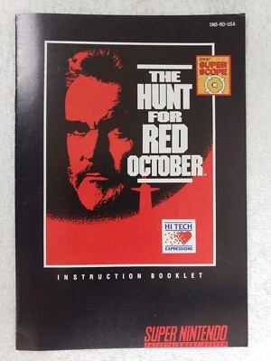 Hunt for Red October (Super Nintendo Entertainment System, 1993) *MANUAL ONLY* - Image 1 of 2