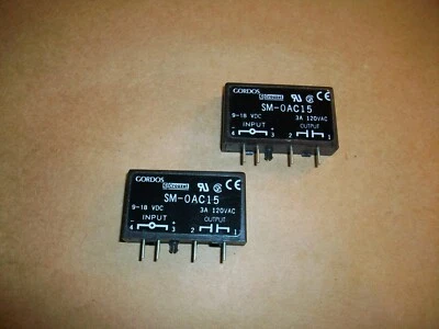 2pc GORDOS Plug in Relay SM-0AC15 9-18VDC / 120v NEW - Image 1 of 2