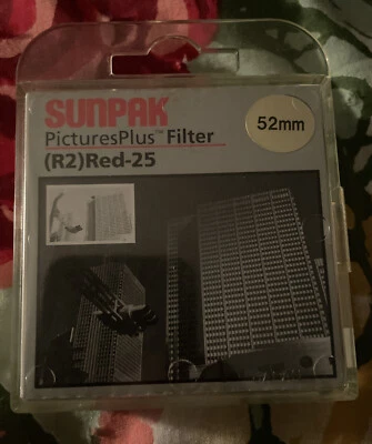 Sunpak Pictures Plus Filter R2 Red-25, 52mm - Image 1 of 3
