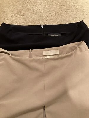 Paquete de 2 faldas S Max Mara algodón y lana Emanuel Ungaro cintura azul marino 29-30 Foto 1 de 4