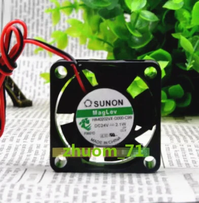 1PC SUNON HA40202VX-D000-C99 4020 24V 2.1W 3-Pin 4CM cooling fan - Image 1 of 4