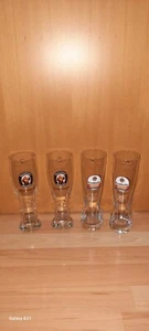 4× Biergläser 0,5 Liter. 2× Franziskaner, 2× Krombacher Weizen Alkoholfrei - Bild 1 von 4
