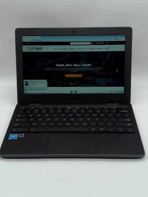 Asus Chromebook C204M 11.6 Inch Celeron N4000 4GB 32GB eMMC Chrome OS Laptop - Image 1 of 4