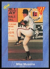 1991 Classic I #T17 Mike Mussina Baltimore Orioles Rookie