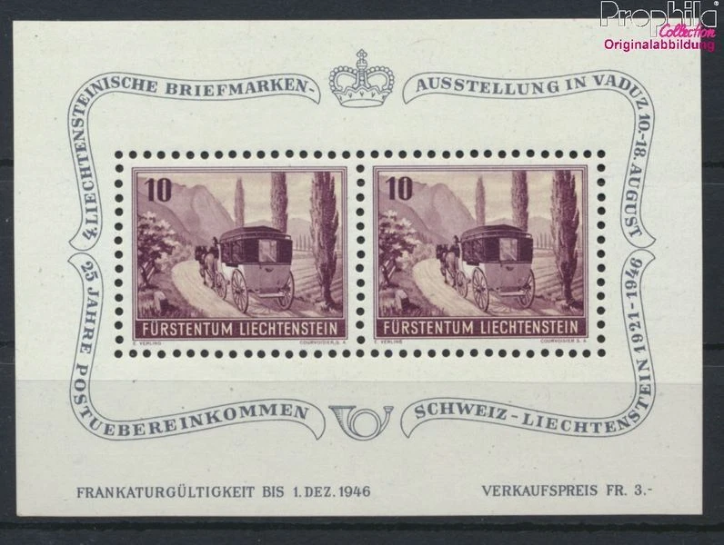 Liechtenstein bloque 4 MNH 19 (9789368 Foto 1 de 1