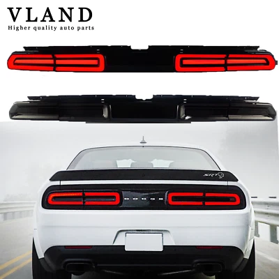 Luces traseras LED ahumadas para Dodge Challenger 2008-2014 luces traseras rojas intermitentes Foto 1 de 4