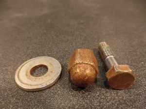 1972 72 HONDA CL175 CL 175 BRAKE SIDE REAR SHOCK HARDWARE  - Picture 1 of 4