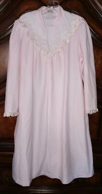 Miss Elaine Bata M Bebé Rosa Vellón Cremallera Casa Abrigo Vintage Albornoz Mediano Foto 1 de 4