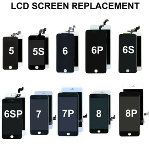 For iPhone 5 5S 6 6S 7 8 Plus SE2 LCD Digitizer Touch Display Screen Replacement - Picture 1 of 13