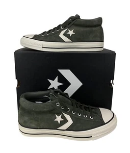 NEW Converse Star Player 76 Mid Suede Cave Green Shoes Mens Size 10.5 A09463C - Picture 1 of 11