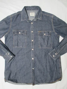 Chemise En Jean Pour Hommes CEDAR WOOD STATE L Bleu Foncé - Imagen 1 de 10