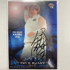2010BBM Women's Professional Wrestling Card Kaoru Ito Official Signature