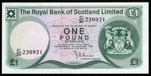 1981 The Royal Bank of Scotland Limited 1 Pound P#336a - Picture 1 of 2