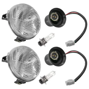 Caltric Left And Right Headlight Kit For Yamaha Rhino 700 YXR700 4X4 2008-2013 - Picture 1 of 7