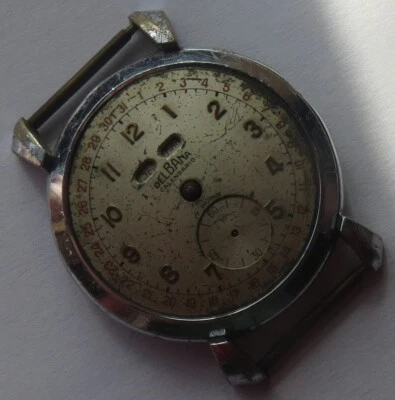 Delbana Calendario Triple Date mens wristwatch nickel chromiun case load manual - Image 1 of 4