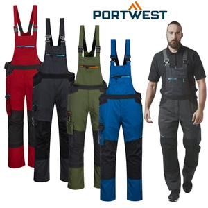 Salopette da lavoro Portwest uomo WX3 bavaglino e bretelle ginocchiere tasche abbigliamento da lavoro - Foto 1 di 13