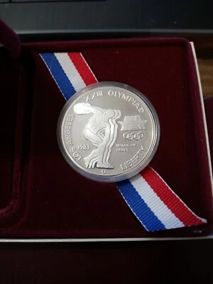 1983 Olympic Silver Proof Dollar - Image 1 of 4