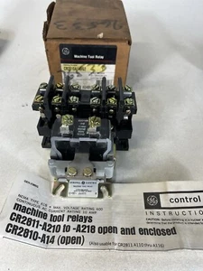 General Electric Ge CR2810A14DG2 Machine Tool Relay 600v Max 10 Amp - Picture 1 of 6