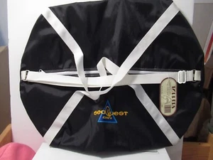 SeaQuest TV Series Logo Vinyl Duffel Bag Fan Produced at a print shop 1990's Tag - Picture 1 of 2