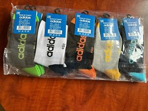 Adidas Men’s Socks Originals 5 Pack Colorway Sz 8-12 Unisex Socks NWT