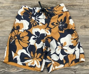 SPEEDO Swim Trunks Bathing Suit Large Lined Multicolor Hawaiian Floral Print  - Picture 1 of 7