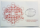 AVOLA (SR) cartolina 1° Mostra Filatelica "Città di Avola" 31 -7- 1983 annullo