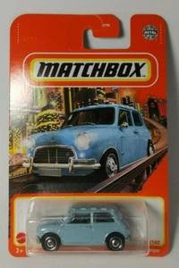 1/64 MATCHBOX: 1964 AUSTIN MINI COOPER - 2021 MBX EDITION. HARD TO FIND BLUE - Picture 1 of 2