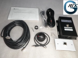 Black Polycom Primary Ceiling Microphone Kit +12mo Warranty w/ All Parts & Cabls - Picture 1 of 10