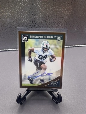 2018 Donruss Optic Christopher Herndon IV Rookie  Auto Autograph Bronze Prizm - Image 1 of 2