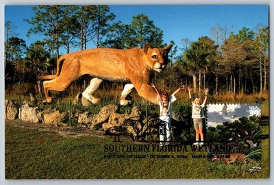 #4099c Southern Florida Wetland Florida Panther FDC Maxi Card w/Pictorial Cancel - Image 1 of 2