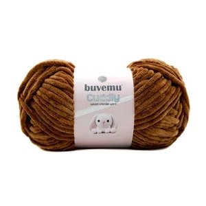 Cuddly Velvet Chenille Yarn Super Soft Fluffy Bulky for Knitting Crocheting C... - Picture 1 of 7