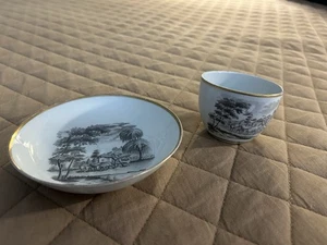 Antique Saucer And Tea Cup (1815-1820) - Picture 1 of 7