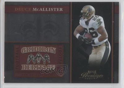 2006 Playoff Prestige Gridiron Heritage Foil /100 Deuce McAllister #GH14 - Image 1 of 2