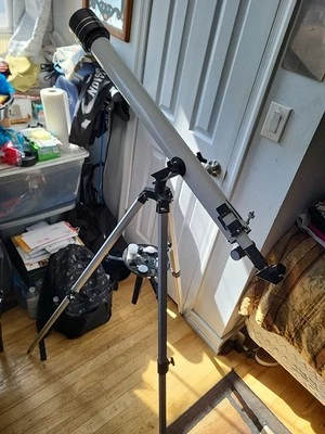 Barska 800X60mm 90060 Starwatcher Refractor Telescope w/ Tripod & Lenses  - Image 1 of 4