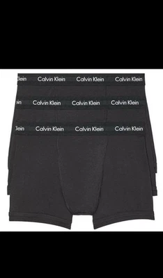 Calvin Klein Cotton Classics Men's Boxer Briefs - Black, ALL SIZES, Pack of 3 - Image 1 of 4