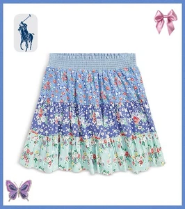 Polo Ralph Lauren Girls' Mixed Floral Print Tiered Skirt Size S(7) - Picture 1 of 4