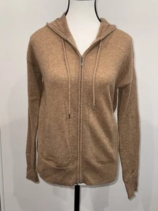 Charters Club Cashmere Camel Zip up Sweater XS - Picture 1 of 6