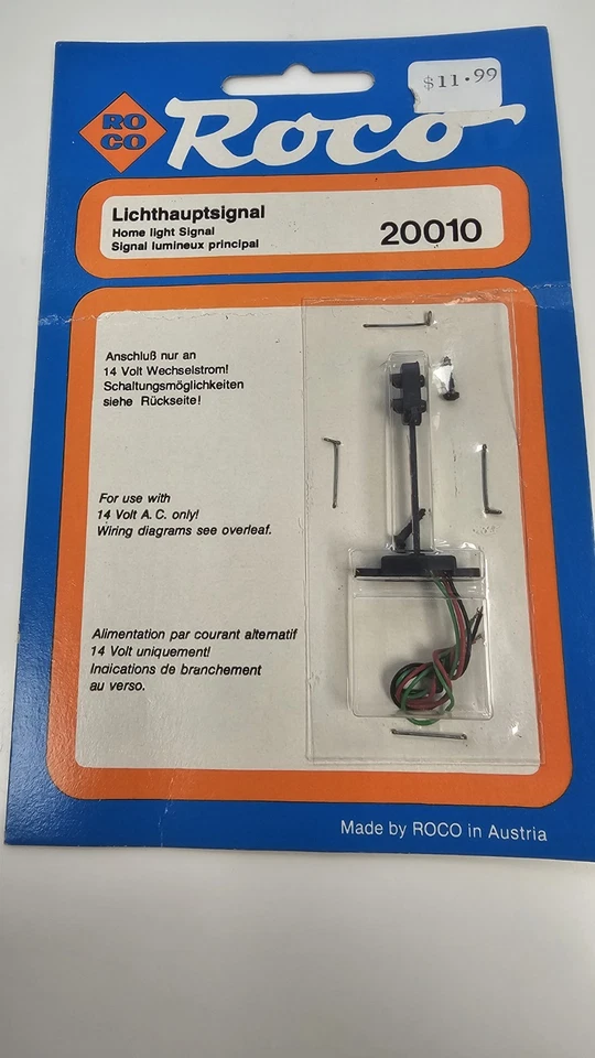 *READ* Roco N Scale 20010 Home Light Signal Model Railroad Layout Scenery NOS - Image 1 of 4