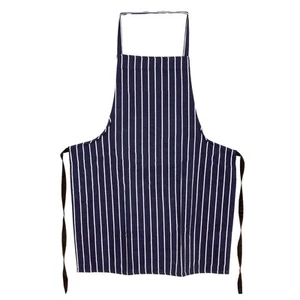 Butcher Stripe Aprons Men Women Kitchen Butcher Chefs Cooking Baking BBQ Blue - Picture 1 of 2