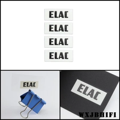 ELAC Impermeable Adhesivo Logo Insignia 33mm (1.29") X13mm (0.51") Foto 1 de 4