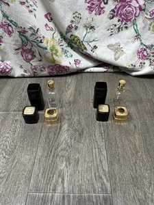 2 x Chanel No5 Eau De Toilette Black & Gold Refillable 50ml Bottle (Empty) - Picture 1 of 6